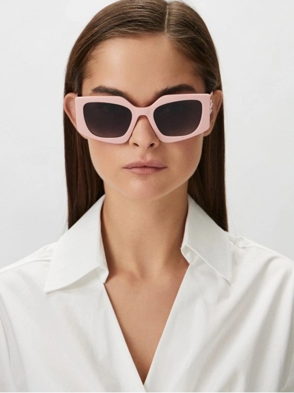 New Marc Jacobs MARC774/S 35J9O Pink Frame Cat Eye Sunglasses Authentic